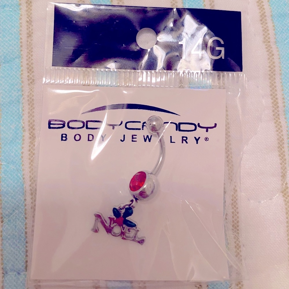 Body Candy 14G Noel belly button ring